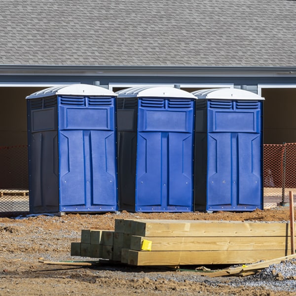 what is the maximum capacity for a single porta potty in Readlyn